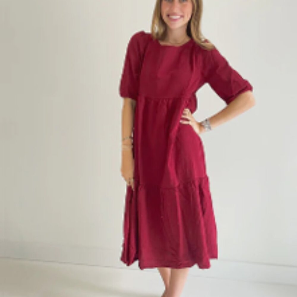 CASUAL TIERED DAY DRESS